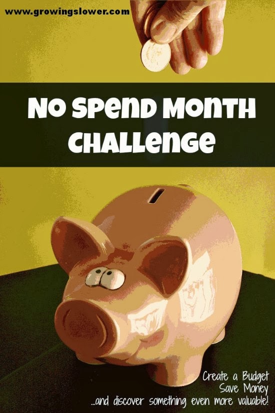 Take control of your finances with the No Spend Month Challenge. #nospendmonth #savemoney
