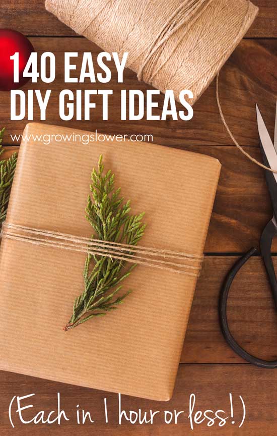 We've all been there: short on money and even shorter on time with Christmas right around the corner. This year, stay ahead of the game with these easy DIY gift ideas you can finish in under an hour. Try these easy DIY gift ideas you can finish in under an hour, including simple DIY gifts for kids, babies, men, women, stocking stuffers, and gift wrap.