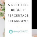 Wondering how much you should spend in each budget category? Here is a budget percentage breakdown comparing our real life monthly household budget, Dave Ramsey's budget percentages, and the spending habits of the typical American. Plus, tips for making your own debt free budget plan.