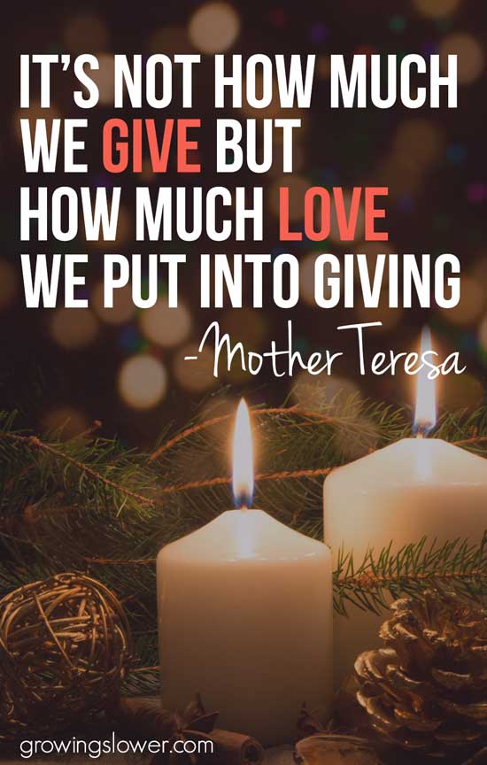"It's not how much we give but how much love we put into giving." - Mother Teresa You can stay on budget and give generously to your loved ones this season. If need some inspiration, here are some of my favorite frugal ideas.